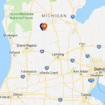 Michigan Mitten Map -Large